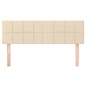 vidaXL Cabeceros 2 unidades tela color crema 72x5x78/88 cm vidaXL Cabeceros 2 unidades tela color crema 72x5x78/88 cm
