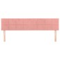 vidaXL Cabeceros 2 unidades de terciopelo rosa 90x5x78/88 cm vidaXL Cabeceros 2 unidades de terciopelo rosa 90x5x78/88 cm