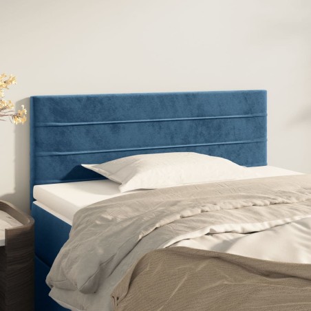 vidaXL Cabecero de terciopelo azul oscuro 80x5x78/88 cm