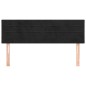 vidaXL Cabeceros 2 unidades terciopelo negro 72x5x78/88 cm