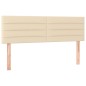 vidaXL Cabeceros 2 unidades tela color crema 72x5x78/88 cm vidaXL Cabeceros 2 unidades tela color crema 72x5x78/88 cm