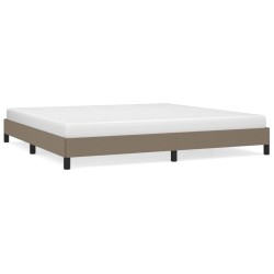vidaXL Estructura de cama de tela gris taupe 200x200 cm