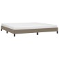 vidaXL Estructura de cama de tela gris taupe 200x200 cm vidaXL Estructura de cama de tela gris taupe 200x200 cm