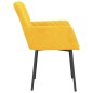 vidaXL Sillas de comedor 2 unidades terciopelo amarillo vidaXL Sillas de comedor 2 unidades terciopelo amarillo