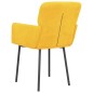 vidaXL Sillas de comedor 2 unidades terciopelo amarillo vidaXL Sillas de comedor 2 unidades terciopelo amarillo