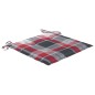 vidaXL Sillas de comedor 2 uds madera teca y cojines a cuadros rojos vidaXL Sillas de comedor 2 uds madera teca y cojines a cuadros rojos