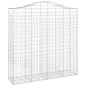 vidaXL Cestas de gaviones 4 uds forma de arco hierro 200x50x200/220 cm vidaXL Cestas de gaviones 4 uds forma de arco hierro 200x50x200/220 cm