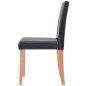 vidaXL Sillas y mesa comedor 5 piezas roble y cuero artificial negro vidaXL Sillas y mesa comedor 5 piezas roble y cuero artificial negro