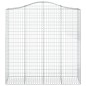 vidaXL Cestas de gaviones 4 uds forma de arco hierro 200x50x200/220 cm vidaXL Cestas de gaviones 4 uds forma de arco hierro 200x50x200/220 cm