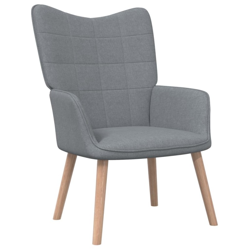 vidaXL Sillón de relax de tela gris claro vidaXL Sillón de relax de tela gris claro