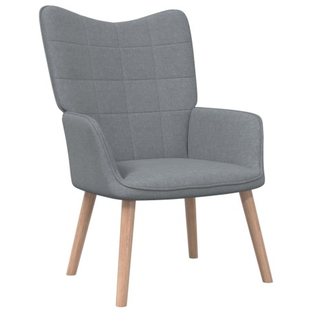 vidaXL Sillón de relax de tela gris claro