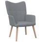 vidaXL Sillón de relax de tela gris claro vidaXL Sillón de relax de tela gris claro