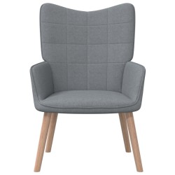 vidaXL Sillón de relax de tela gris claro