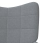 vidaXL Sillón de relax de tela gris claro vidaXL Sillón de relax de tela gris claro