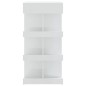 vidaXL Mesa bar con estante aglomerado blanco brillo 100x50x101,5 cm vidaXL Mesa bar con estante aglomerado blanco brillo 100x50x101,5 cm