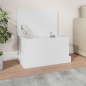 vidaXL Baúl de almacenaje madera contrachapada blanco 50x30x28 cm vidaXL Baúl de almacenaje madera contrachapada blanco 50x30x28 cm