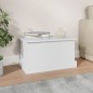 vidaXL Baúl de almacenaje madera contrachapada blanco 50x30x28 cm vidaXL Baúl de almacenaje madera contrachapada blanco 50x30x28 cm