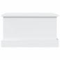 vidaXL Baúl de almacenaje madera contrachapada blanco 50x30x28 cm vidaXL Baúl de almacenaje madera contrachapada blanco 50x30x28 cm