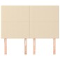 vidaXL Cabeceros 4 unidades tela color crema 72x5x78/88 cm vidaXL Cabeceros 4 unidades tela color crema 72x5x78/88 cm