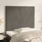 vidaXL Cabeceros 2 unidades de terciopelo gris oscuro 80x5x78/88 cm vidaXL Cabeceros 2 unidades de terciopelo gris oscuro 80x5x78/88 cm
