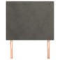 vidaXL Cabeceros 2 unidades de terciopelo gris oscuro 80x5x78/88 cm vidaXL Cabeceros 2 unidades de terciopelo gris oscuro 80x5x78/88 cm