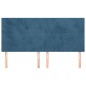 vidaXL Cabeceros 4 unidades de terciopelo azul oscuro 80x5x78/88 cm vidaXL Cabeceros 4 unidades de terciopelo azul oscuro 80x5x78/88 cm