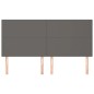 vidaXL Cabeceros 4 unidades de cuero sintético gris 80x5x78/88 cm vidaXL Cabeceros 4 unidades de cuero sintético gris 80x5x78/88 cm