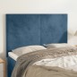 vidaXL Cabeceros 4 unidades terciopelo azul oscuro 72x5x78/88 cm vidaXL Cabeceros 4 unidades terciopelo azul oscuro 72x5x78/88 cm