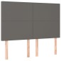 vidaXL Cabeceros 4 unidades cuero sintético gris 72x5x78/88 cm vidaXL Cabeceros 4 unidades cuero sintético gris 72x5x78/88 cm