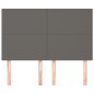 vidaXL Cabeceros 4 unidades cuero sintético gris 72x5x78/88 cm vidaXL Cabeceros 4 unidades cuero sintético gris 72x5x78/88 cm