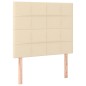 vidaXL Cabeceros 2 unidades de tela color crema 80x5x78/88 cm vidaXL Cabeceros 2 unidades de tela color crema 80x5x78/88 cm