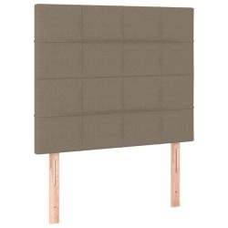 vidaXL Cabeceros 2 unidades de tela gris taupe 100x5x78/88 cm