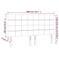 vidaXL Cabeceros 4 unidades de terciopelo rosa 100x5x78/88 cm vidaXL Cabeceros 4 unidades de terciopelo rosa 100x5x78/88 cm
