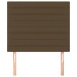 vidaXL Cabeceros 2 unidades de tela marrón oscuro 90x5x78/88 cm vidaXL Cabeceros 2 unidades de tela marrón oscuro 90x5x78/88 cm