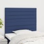 vidaXL Cabeceros 2 unidades de tela azul 90x5x78/88 cm vidaXL Cabeceros 2 unidades de tela azul 90x5x78/88 cm