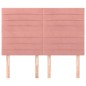 vidaXL Cabeceros 4 unidades terciopelo rosa 72x5x78/88 cm vidaXL Cabeceros 4 unidades terciopelo rosa 72x5x78/88 cm