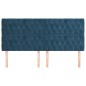 vidaXL Cabeceros 4 unidades de terciopelo azul oscuro 90x7x78/88 cm vidaXL Cabeceros 4 unidades de terciopelo azul oscuro 90x7x78/88 cm