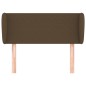vidaXL Cabecero de tela marrón oscuro 83x23x78/88 cm vidaXL Cabecero de tela marrón oscuro 83x23x78/88 cm