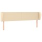 vidaXL Cabecero de tela color crema 183x23x78/88 cm vidaXL Cabecero de tela color crema 183x23x78/88 cm