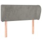 vidaXL Cabecero de terciopelo gris claro 103x23x78/88 cm vidaXL Cabecero de terciopelo gris claro 103x23x78/88 cm