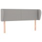 vidaXL Cabecero de tela gris claro 147x23x78/88 cm vidaXL Cabecero de tela gris claro 147x23x78/88 cm
