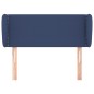 vidaXL Cabecero de tela azul 83x23x78/88 cm