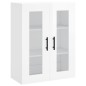 vidaXL Aparador alto madera contrachapada blanco brillo 69,5x34x180 cm vidaXL Aparador alto madera contrachapada blanco brillo 69,5x34x180 cm