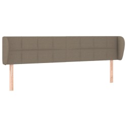 vidaXL Cabecero de tela gris taupe 163x23x78/88 cm