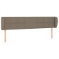 vidaXL Cabecero de tela gris taupe 163x23x78/88 cm vidaXL Cabecero de tela gris taupe 163x23x78/88 cm