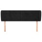 vidaXL Cabecero de terciopelo negro 147x23x78/88 cm vidaXL Cabecero de terciopelo negro 147x23x78/88 cm