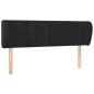 vidaXL Cabecero de terciopelo negro 147x23x78/88 cm vidaXL Cabecero de terciopelo negro 147x23x78/88 cm