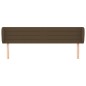 vidaXL Cabecero de tela marrón oscuro 183x23x78/88 cm vidaXL Cabecero de tela marrón oscuro 183x23x78/88 cm