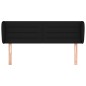 vidaXL Cabecero de tela negro 147x23x78/88 cm
