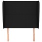 vidaXL Cabecero con orejas de tela negro 83x23x118/128 cm vidaXL Cabecero con orejas de tela negro 83x23x118/128 cm